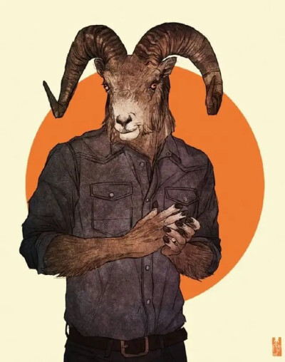 美国插画师Kim Nguyen
动物拟人化头像