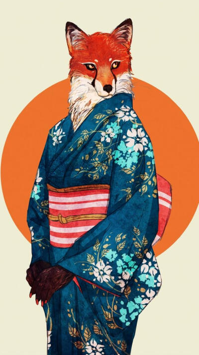 美国插画师Kim Nguyen
动物拟人化头像