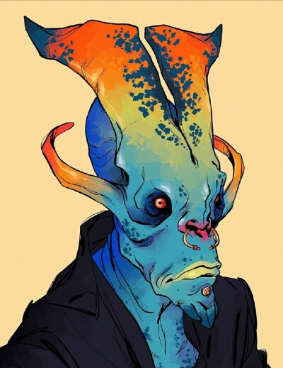 美国插画师Kim Nguyen
动物拟人化头像