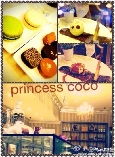 Princess Coco- 想了好久去吃这家店的巧克力，终于如愿以偿马卡龙好吃过westfield的laduree！！！我最爱的还是那个球，里面的tiramisu配仙草，谁想出来的 来以后逛city的歇脚店在这了地址：158 Day St