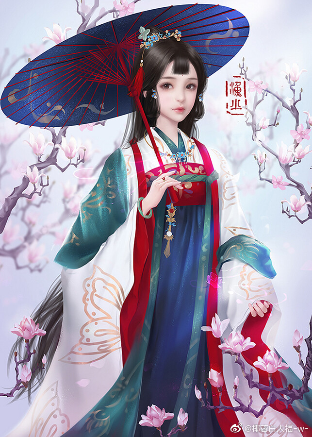 （古风美人）绘师：椰蓉白大福-w-