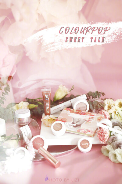  | SWEET TALK 蜜语感谢colourpop粑粑！爱惨了它们家的彩妆产品！2019年春夏的sweet talk更是勾起了我的少女心拿到实物不禁感叹！没有女孩子会不喜欢！！！：sweet talkcatch me打底、meadow大面积扫在眼皮上、icymi…