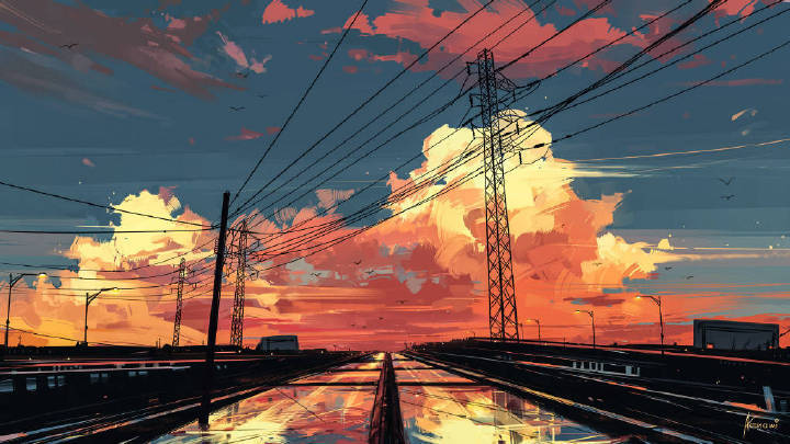 乌克兰画师「Alena Aenami」 笔下的黄昏，超美了！！