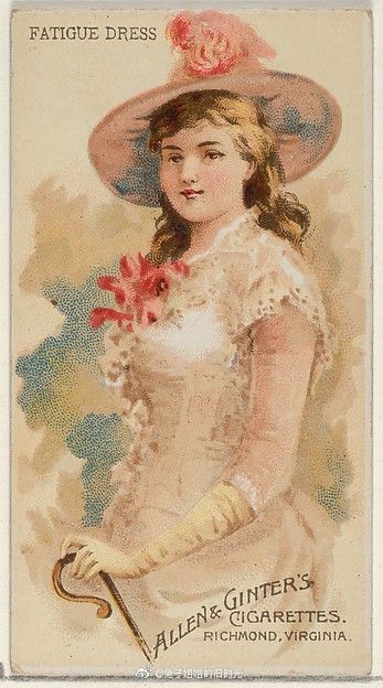 艺术收藏 | 插画
“淑女们”
Fans of the Period series， Allen & Ginter
大都会艺术博物馆