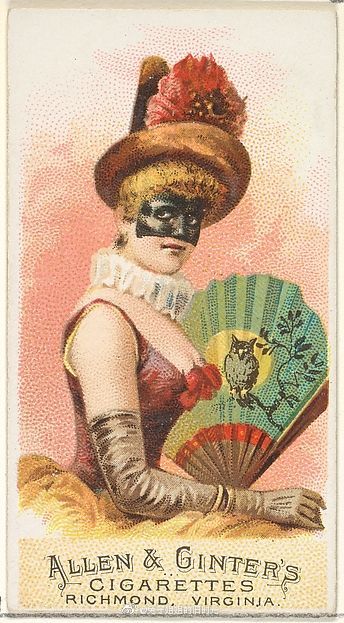 艺术收藏 | 插画
“淑女们”
Fans of the Period series， Allen & Ginter
大都会艺术博物馆