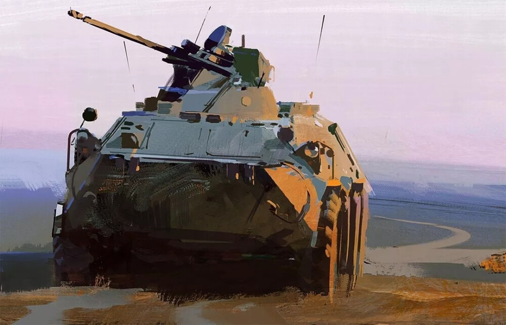 美国艺术家John Park
色块，厚涂，机械， 机甲