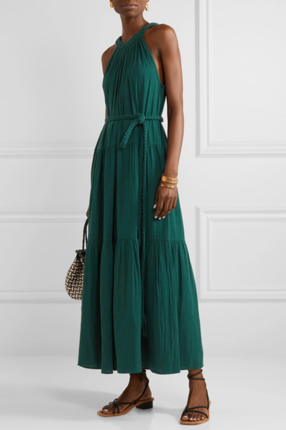 apiece apart 这款希腊风 "escondido" 连衣裙是旅行婚礼或度假浪漫