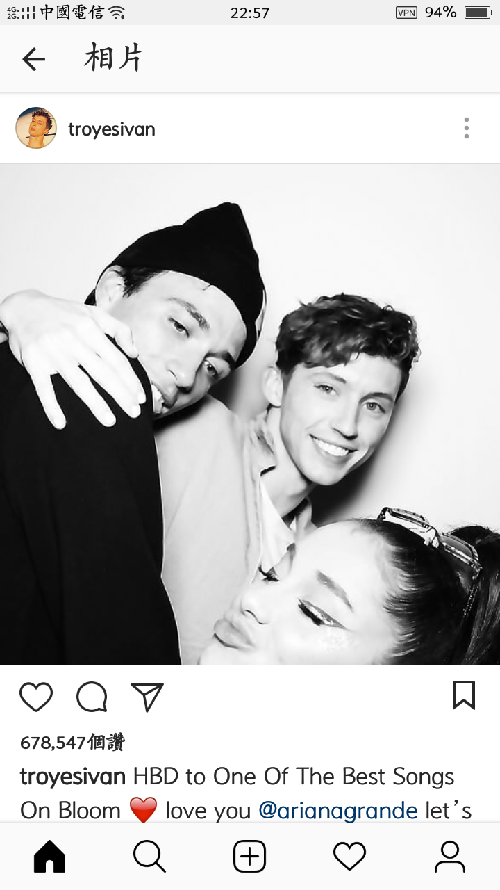 戳爷 troye sivan 特洛耶希文 布布 jacobbixenman 洗茶 XCX 近期 自截 ins [杨晋戈]