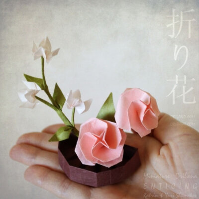 折纸 插花
