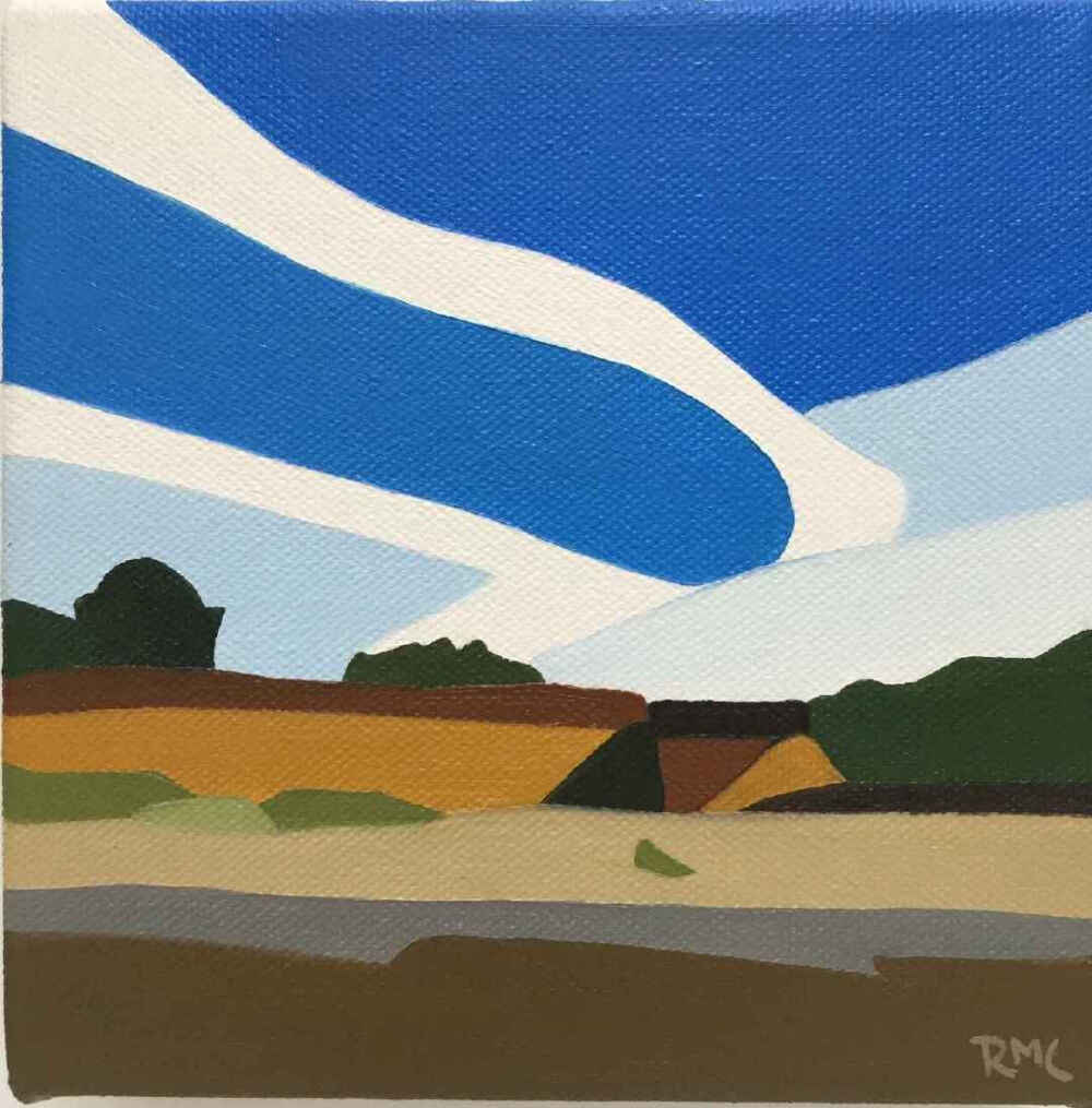 画家rachael_cassiani的作品,将所有的物体色块化,清新明快,富有装饰