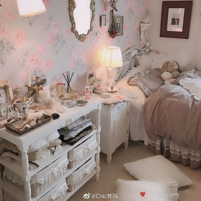 Room | 梦幻美好的温暖粉色系少女房间布置 ​​​​