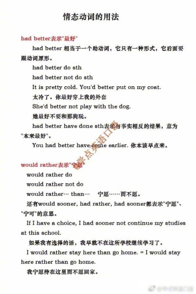 英语情态动词的用法总结，重点难点解析！ ​​​​