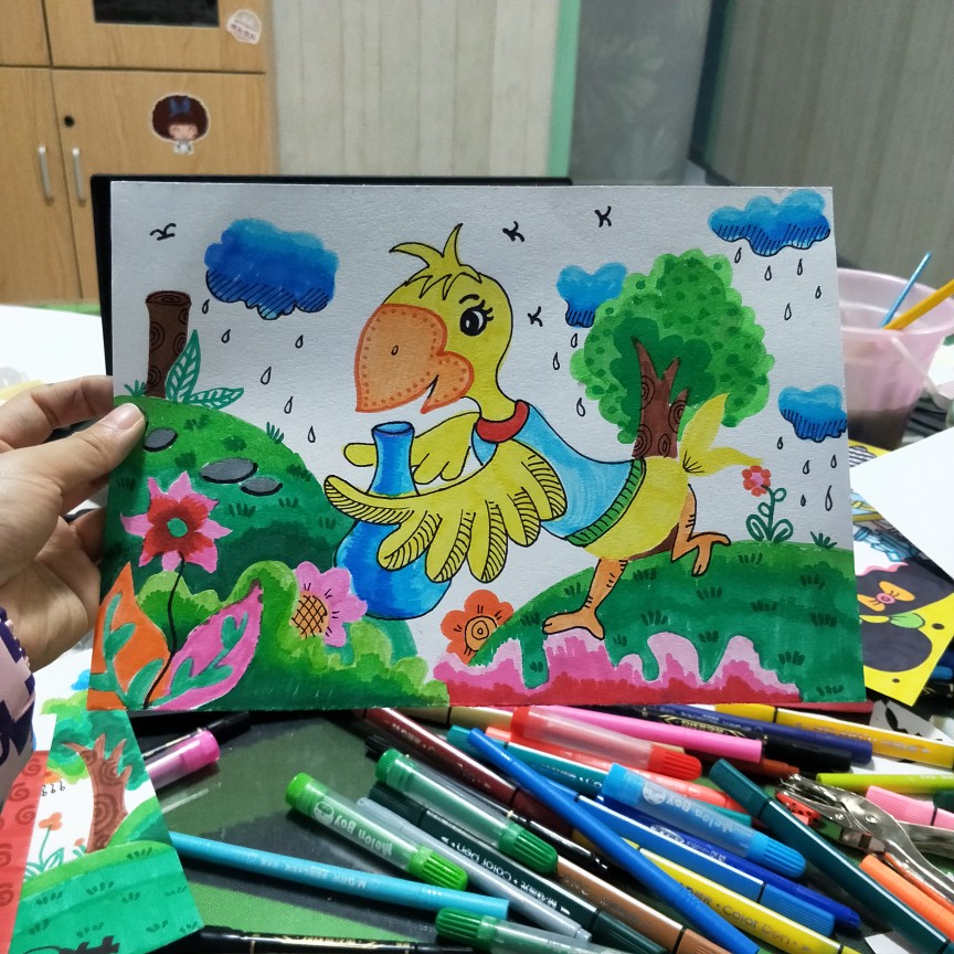 彩色笔儿童画 ——半隐艺术馆