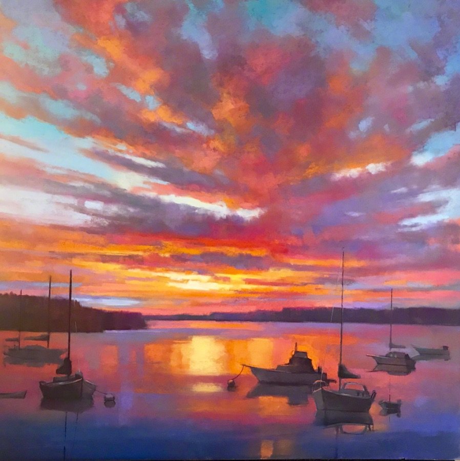 来自画家 teresa saia pastel 风景绘画作品 | teresasaia.com