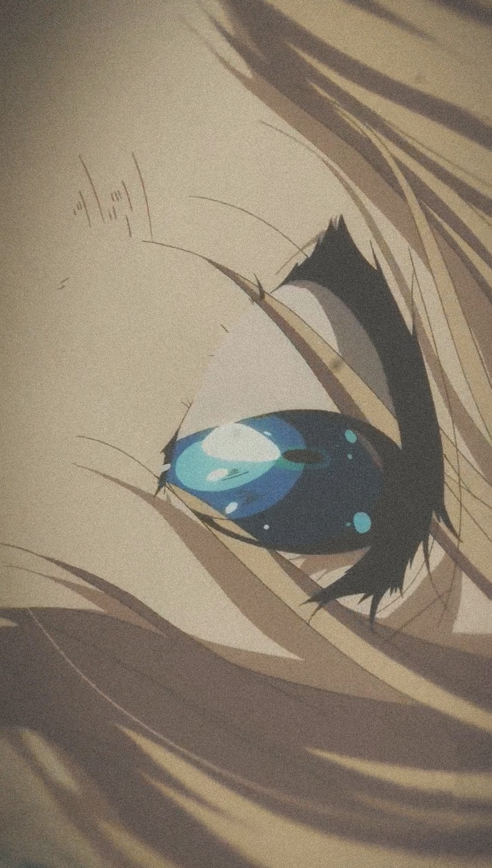 自截动漫背景长图壁纸锁屏磨砂风噪点紫罗兰永恒花园