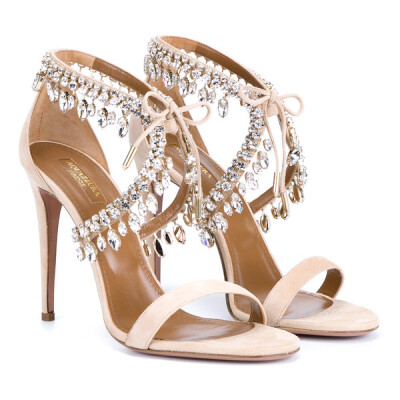 Aquazzura Milla Jewelled Sandals : Aquazzura Milla Jewelled Sandals and other apparel, accessories and trends. Browse and shop 12 related looks.