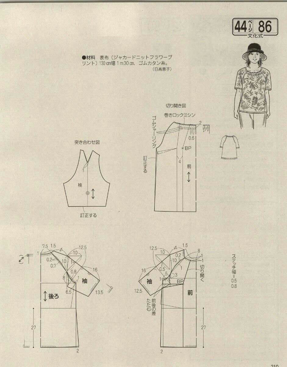 童装裁剪图