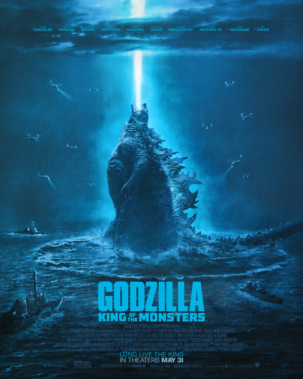 《哥斯拉2：怪兽之王》(Godzilla: King of the Monsters,2019年,美国):该部电影延续《金刚：骷髅岛》的故事。动物基因组学（帝王计划）研究机构有更繁重的研究任务，哥斯拉也要与摩斯拉、拉顿以及它的强敌基多拉相遇。这些古老的超级怪兽此前一直被认为只存在于神话当中，这一次他们将为争夺“怪兽之王”而战，人类的生存也受到严重威胁。