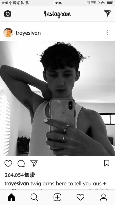 戳爷 troye sivan 特洛耶希文 近期 自截 ins [杨晋戈]