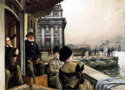 维多利亚时代贵族们的生活
by James Tissot，1836-1902年，法国画家，新古典-印象-现实，早期都市时尚风俗，晚期转向宗教主题。 