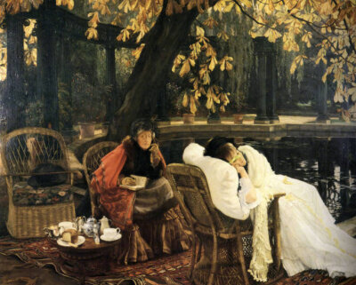 维多利亚时代贵族们的生活
by James Tissot，1836-1902年，法国画家，新古典-印象-现实，早期都市时尚风俗，晚期转向宗教主题。 