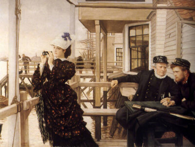 维多利亚时代贵族们的生活
by James Tissot，1836-1902年，法国画家，新古典-印象-现实，早期都市时尚风俗，晚期转向宗教主题。 