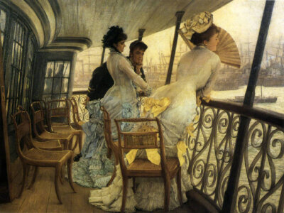 维多利亚时代贵族们的生活
by James Tissot，1836-1902年，法国画家，新古典-印象-现实，早期都市时尚风俗，晚期转向宗教主题。 