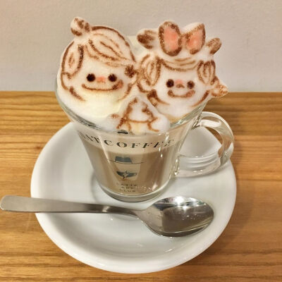 HATCOFFEE ☕️ 3D立体拿铁咖啡店#日本少女心探店# 日本浅草 • 蔵前的立体拿铁咖啡专门店，店长是咖啡艺术家松野浩平 6月份众筹成功开店！特色是店长独创的立体拉花，超多卡通形象，软乎乎 ，太可爱了。[胖丁微…