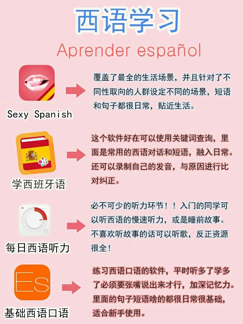 干货自学小语种|学习APP|简单高效学习方法
趁着暑假的大好时光，想要自学的小伙伴可以收藏起来慢慢学哦重要的是多听多练，三天打鱼两天晒网的学习态度可要不得！！祝大家早日get新技能！po;泡泡小甜酒