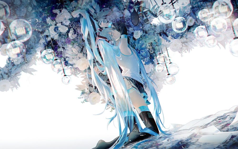 初音未来 绘师：Yomi（p id=9364808） 本作品id=75471183