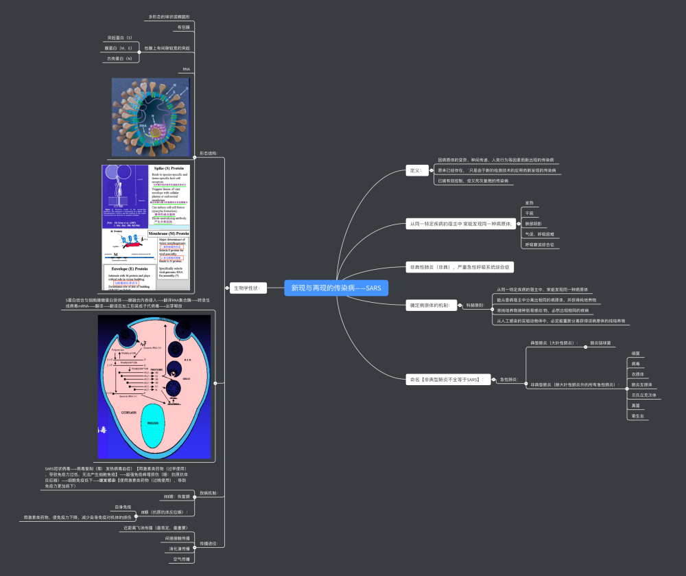 医学微生物学思维导图-SARS