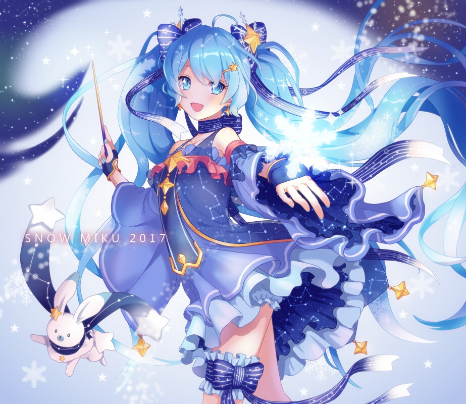 VOCALOID 初音未来 雪初音 P站:秋吉