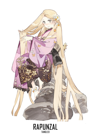 迪士尼公主  魔法奇缘  长发公主  P站:STAR影法師