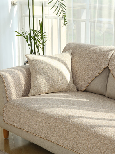 定制 北欧沙发垫布艺四季简约实木坐垫现代通用夏季防滑沙发套沙发巾罩