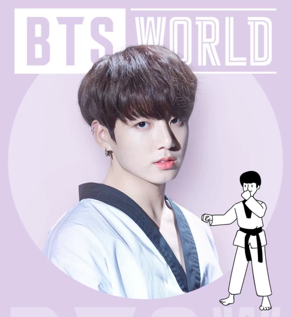 BTS world 阿米们的跆拳道学长果～ 太可爱了我心空