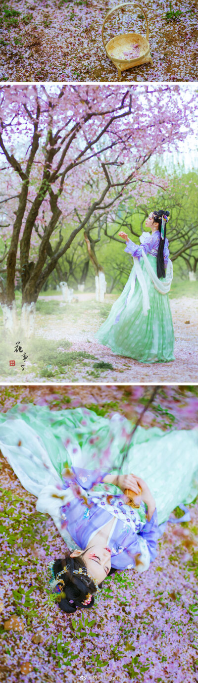 #杭州约拍#/古风写真/
“经一场大梦，梦中见满眼落花如雨，
如见故人，喜不自胜。”
妆造/摄/后 | @格伞君_oO
出镜@惜之酱
#温州约拍##苏州约拍# /江浙沪约拍/#