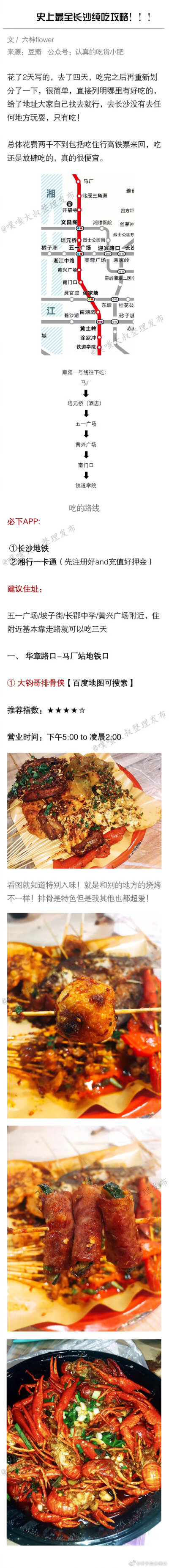 攻略丨史上最全的长沙美食地图