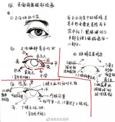 绘画教程 人体五官 眼睛绘画教程