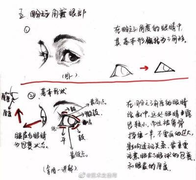 绘画教程 人体五官 眼睛绘画教程