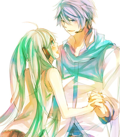 VOCALOID 冰葱 KAITO 初音未来 P站:ヒノ