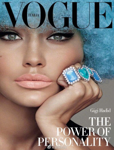 GigiHadid &amp;《VOGUE》Italia 七月刊｜“麻豆”gigi又提一张时尚封面，但是后两张的造型有些让人认不出。