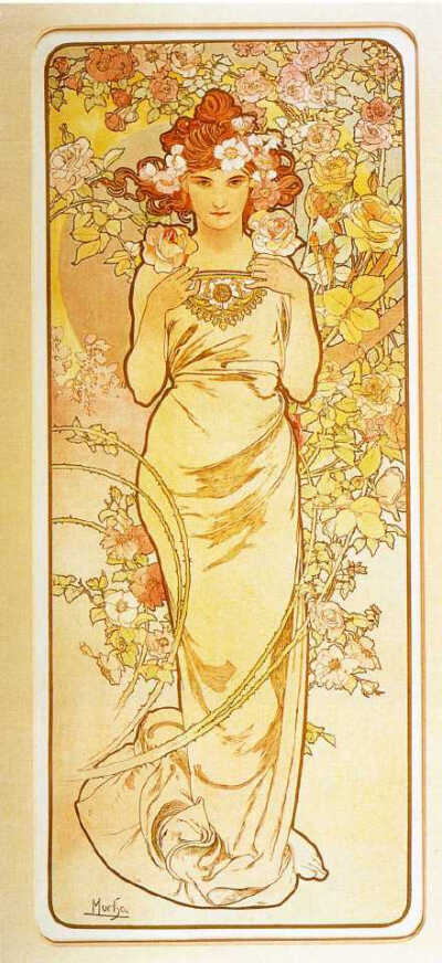 阿尔丰斯·穆夏（Alphonse Maria Mucha1860——1939）⁢