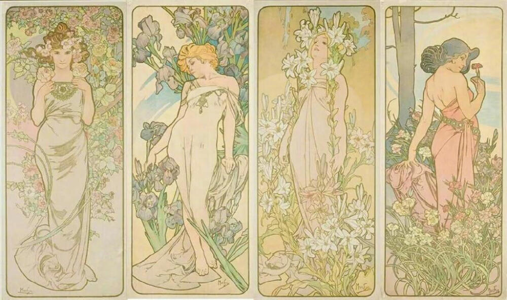 阿尔丰斯·穆夏（Alphonse Maria Mucha1860——1939）⁢