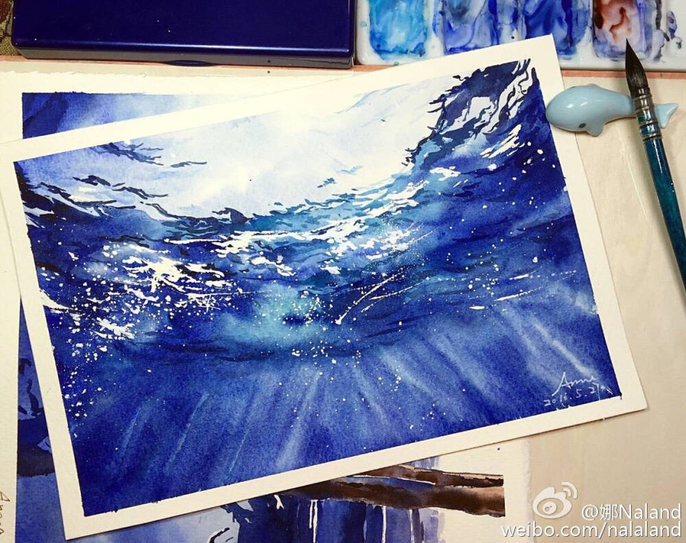 水彩画手绘 风景手绘图