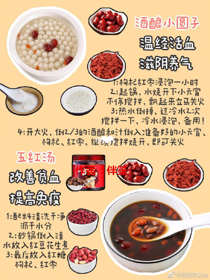 经期食谱催经➕补血姨妈问题通通闪开‼️
在经期的时候，合理的饮食不仅可以补充身体缺失的营养，还可以缓解痛经，美容养颜✌ ​​​​