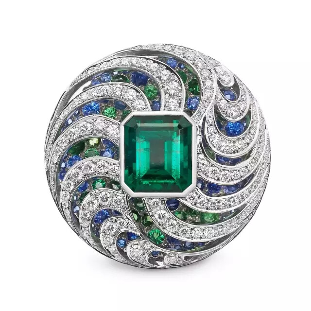 tiffanyco蒂芙尼bluebooktheartoftransformation祖母绿戒指