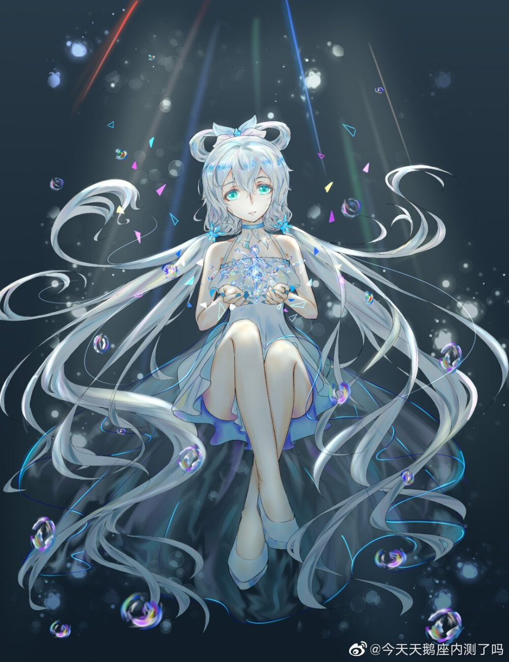 洛天依712生日贺图少女vsinger虚拟歌姬壁纸插画