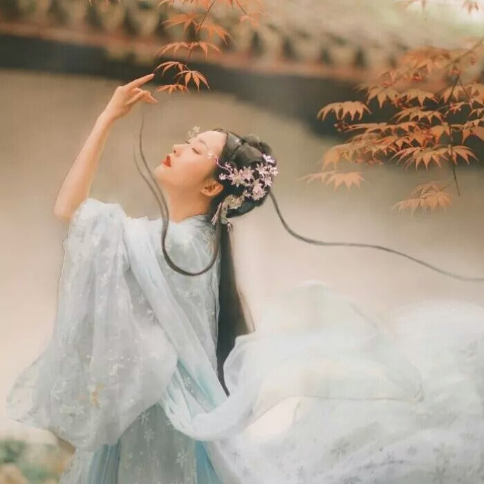 芸芸众神赞，飘飘仙子舞。清水出芙蓉，天然去雕饰（古风女头）