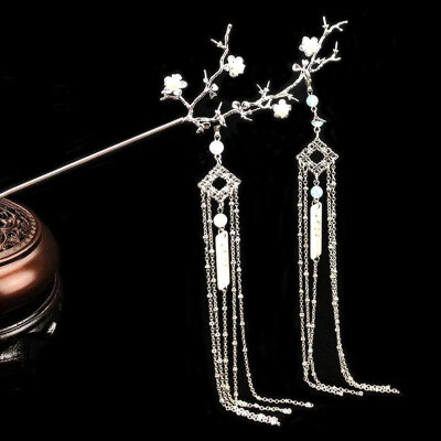 现货古风古装汉服配饰飘带发夹边夹流苏Lolita发饰头饰品发簪步摇