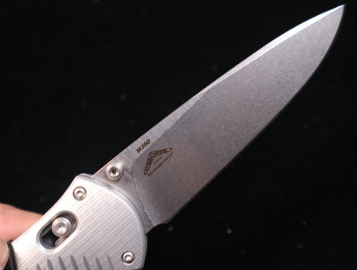 Benchmade蝴蝶 581 Barrage Satin Plain M390钢银白色